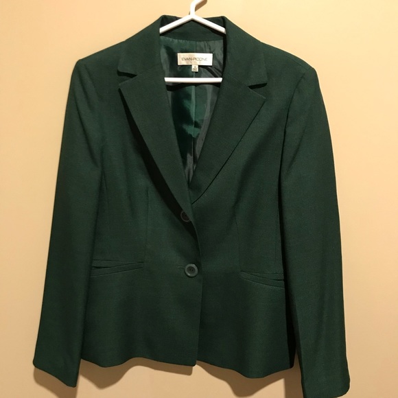 Evan Picone Jackets & Blazers - Evan-Picone Emerald Green Blazer/Jacket